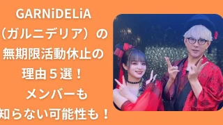 GARNiDELiA（ガルニデリア）の無期限活動休止の理由５選！メンバーも知らない可能性も！
